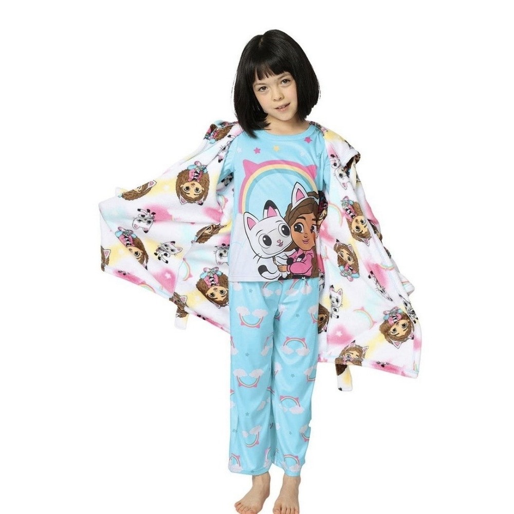 Gabby's Dollhouse Girls Pajamas Bath Robe Set 2T NWT